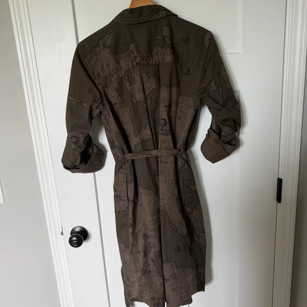 Banana Republic Safari Utility Shirt Jacket Dress Small NWOT - Picture 9 of 13